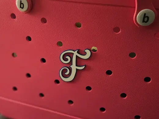 Bogg Bag Fancy Letter F Charm