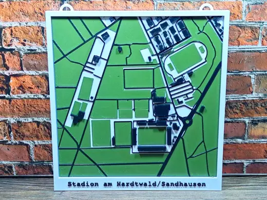 SV Sandhausen - Stadion am Hardtwald 3D Miniatur