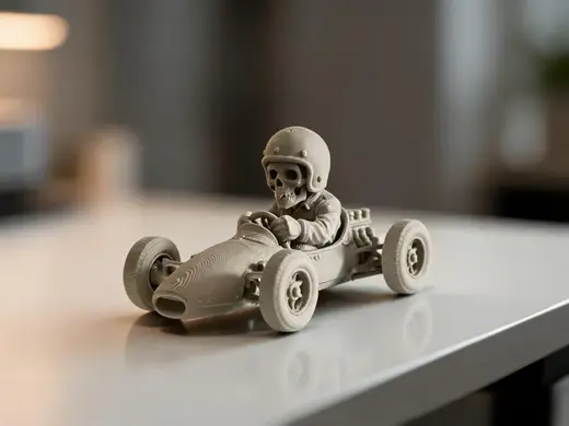 Ledge SKulZ - Vintage F1 Racer Skull!