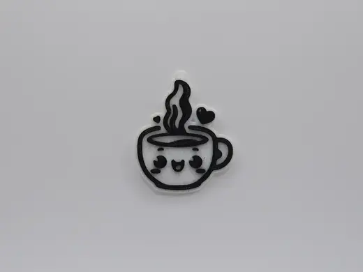 Cute Cup of Coffee Keychain