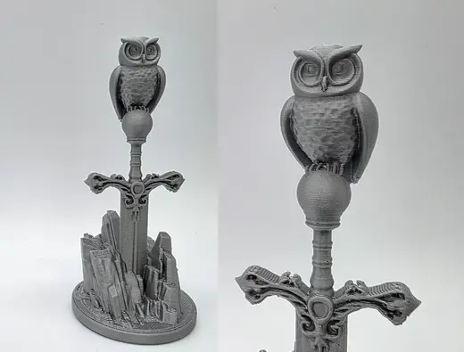 Owl on the Sword Miniature