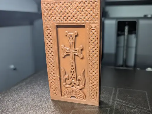 Armenian Khachkar - Traditional Carved Cross Panel