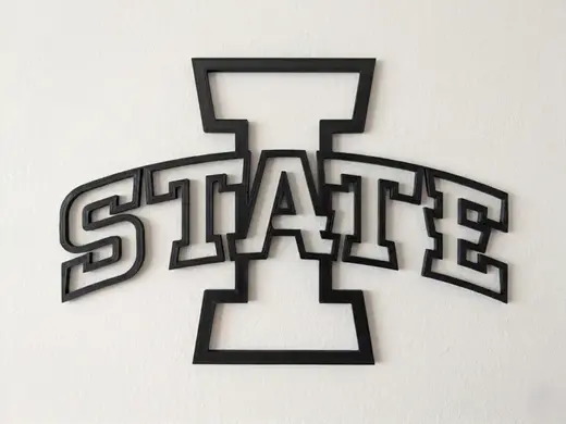 Iowa State University Logo Wall Art