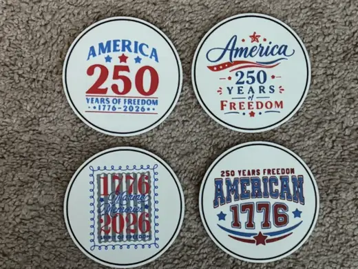 AMERICA 250 YEARS OF FREEDOM COASTERS