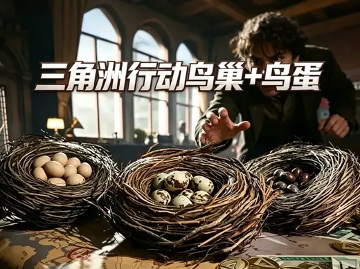 三角洲行动 黄金幸运鸟窝鸟巢 奇怪的蛋 非洲之心窝 摸鸟蛋 跑刀 大红 摆件 创意 幸运