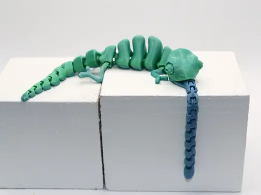 Articulated Chameleon with Tongue