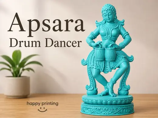 Apsara Drum Dancer |Ready for 3D Printing