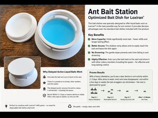 Ant Bait Station for Liquid Ant Bait