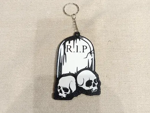 R.I.P. Halloween Keychain