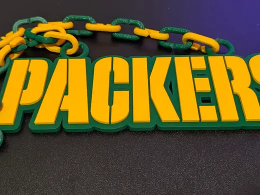 Green Bay Packers Stencil Logo Hype Chain