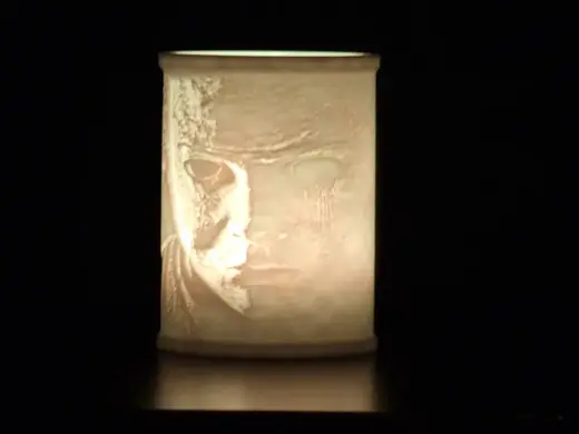 Tea light Lithophane - Michael Myers2