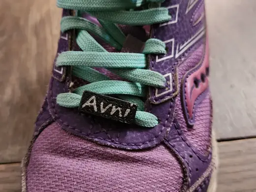 universal lace shoe name tag (customizable)
