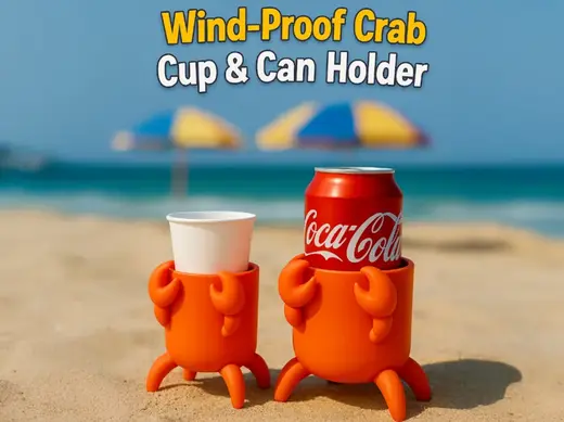 Wind-Proof Crab – Cup & Can Holder
