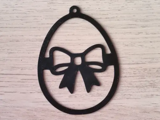 Easter Ornament - Festive Ribbon Bow Pendant