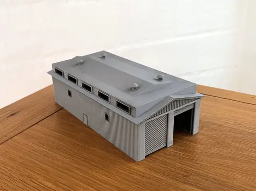 Single /double engine shed. N scale Model Railway