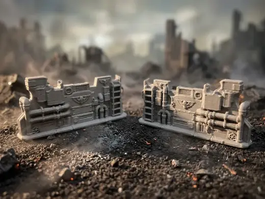 1. IRONHIVE Cover Wall Industrial Sci-Fi Terrain