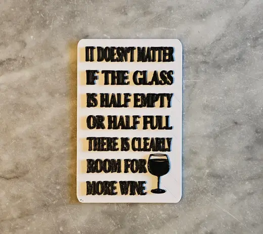Room for wine sign