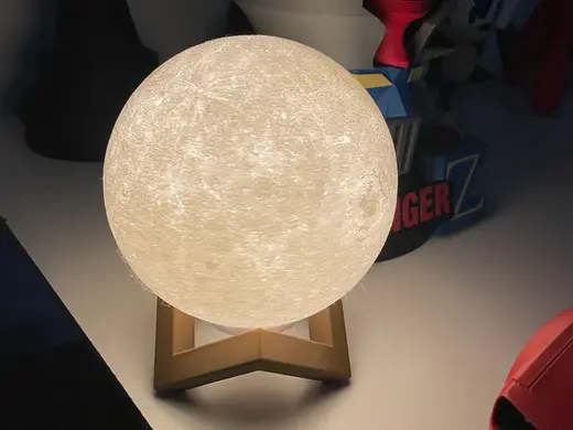 moon lamp for bamboo battery lamp