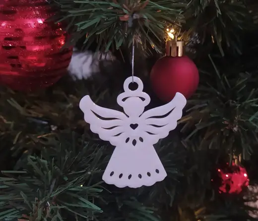 Angel - christmas tree bauble and keychain