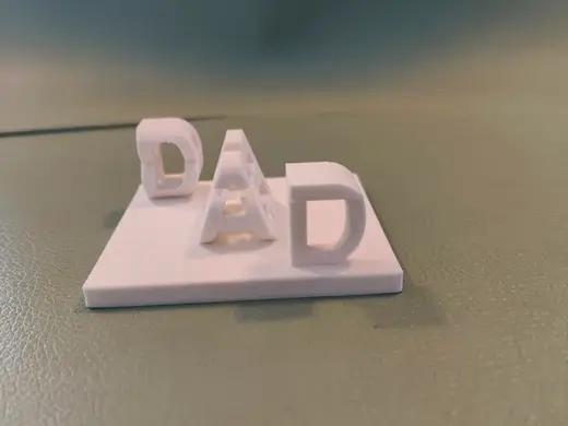BEST DAD Flip Text