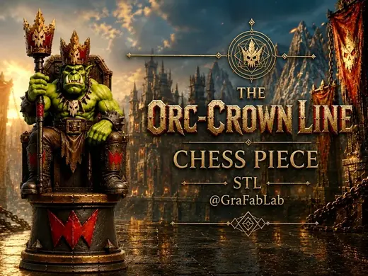 The Orc-Crown Line "King" - chess piece