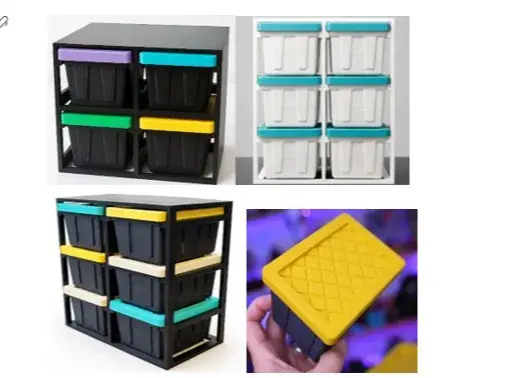 Teeny Tote Bin + Mini HDX Tote Bin + Racks