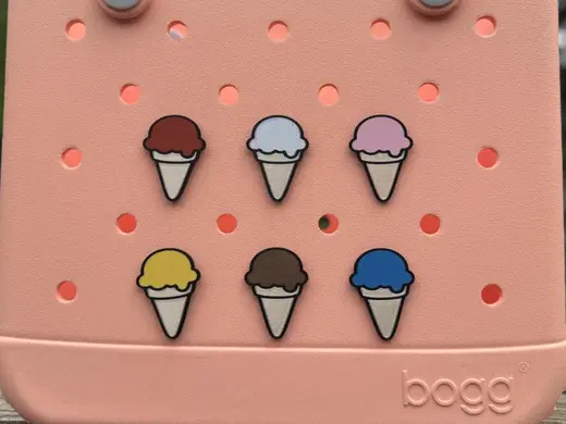Ice Cream Cone Bogg Bag, GoGo Tote Charms