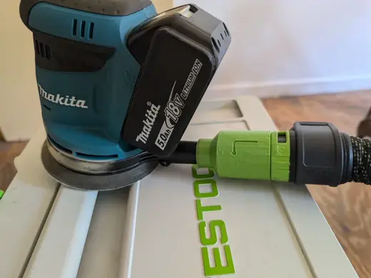 Makita 22mm festool vacuum adapter DBO180Z, BO5041