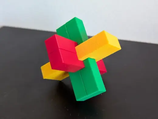 Puzzle - brain teaser 6 pcs TYP 3