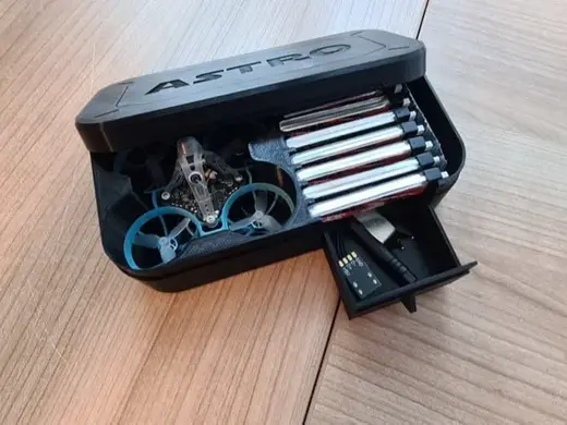 BetaFPV Air65 case with drawer - 300 Mah batteries
