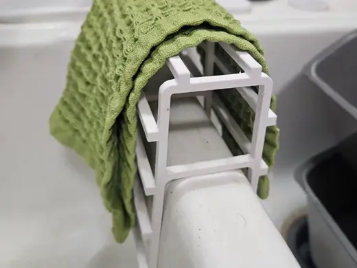 Dish rag saddle