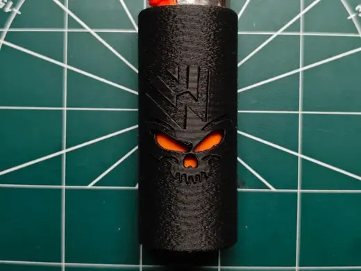 VW Skull Feuerzeughülle NEU für BIC Feuerzeuge