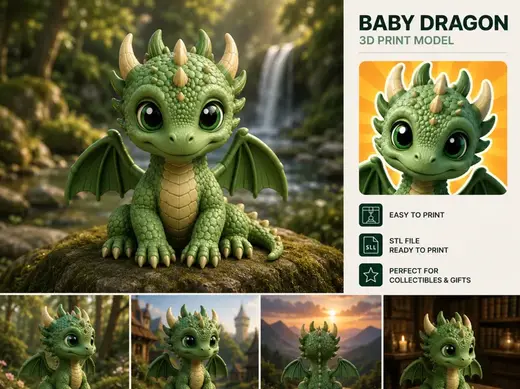 Cute Baby Dragon
