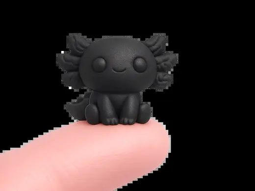Chibi Axolotl 30mm – Cute Mini Animal