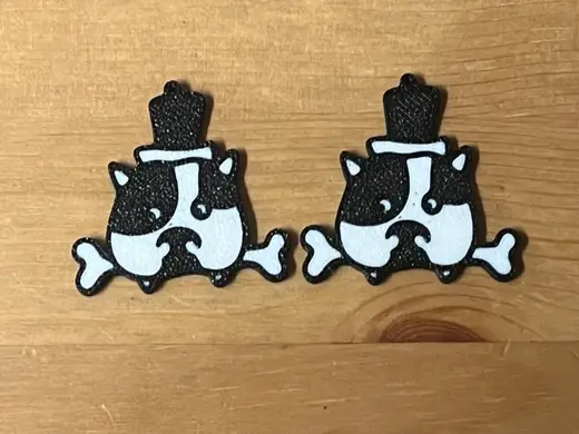 dog earrings