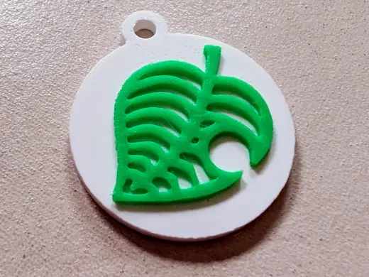 Animal Crossing New Horizons Leaf Key Chain