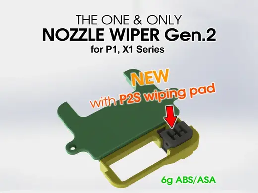 THE ONE & ONLY NOZZLE WIPER Gen2 for P1, X1 Series