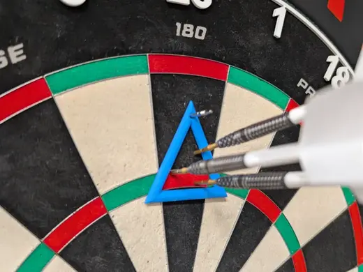 Darts Aim Practise Triangles - 5 sizes