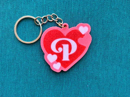 I LOVE P Keychain