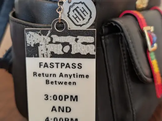 Tower of Terror FastPass Keychain & Charm