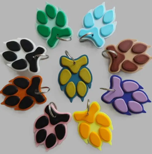 Galgo, Podenco, Greyhound Paw key chain