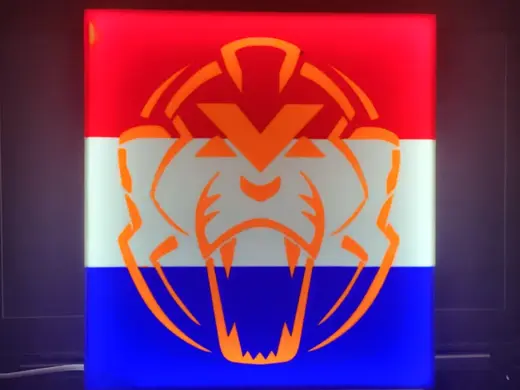 Max Verstappen Logo on Netherlands Flag Background