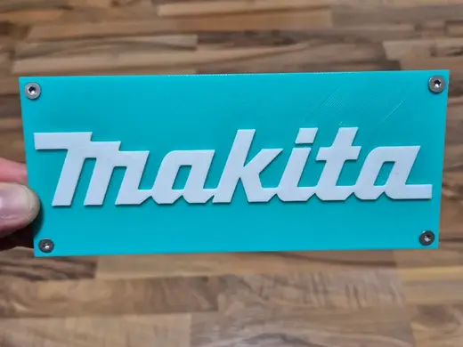 Makita Logo Wall Plate (15 x 7,5 cm)