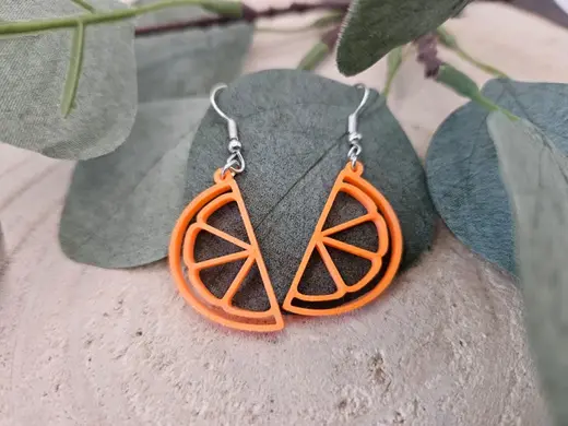 Ohrringe Orange