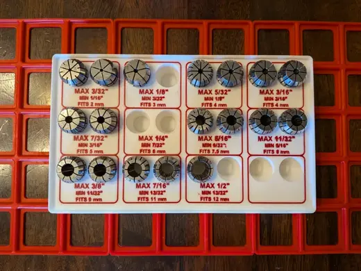 R20 Collet Storage Tray – Gridfinity Compatible