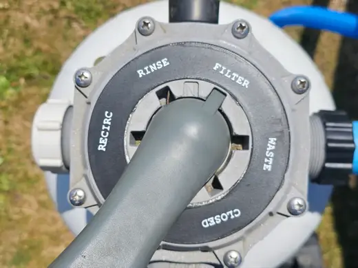 Pool Filter Multiport Valve Label