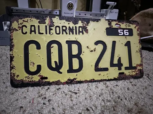 Hueforge Christine License Plate - Steven Kings Christine - 58 Plymouth Fury