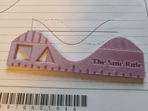 The Sine Rule (ruler for drawing sine waves)