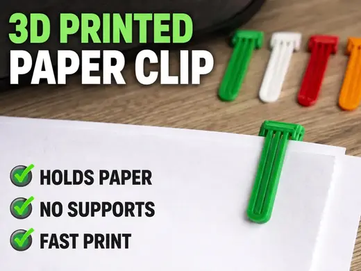 Paper Clip – Fast Test Print | Strong Grip