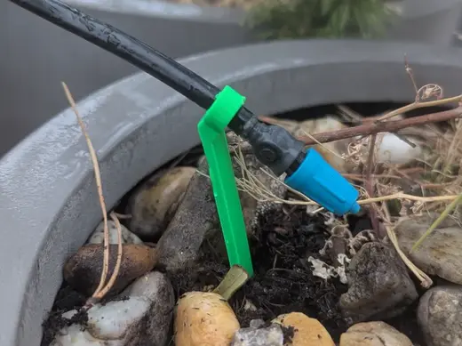 45° Hose holder fits Gardena Micro Drip